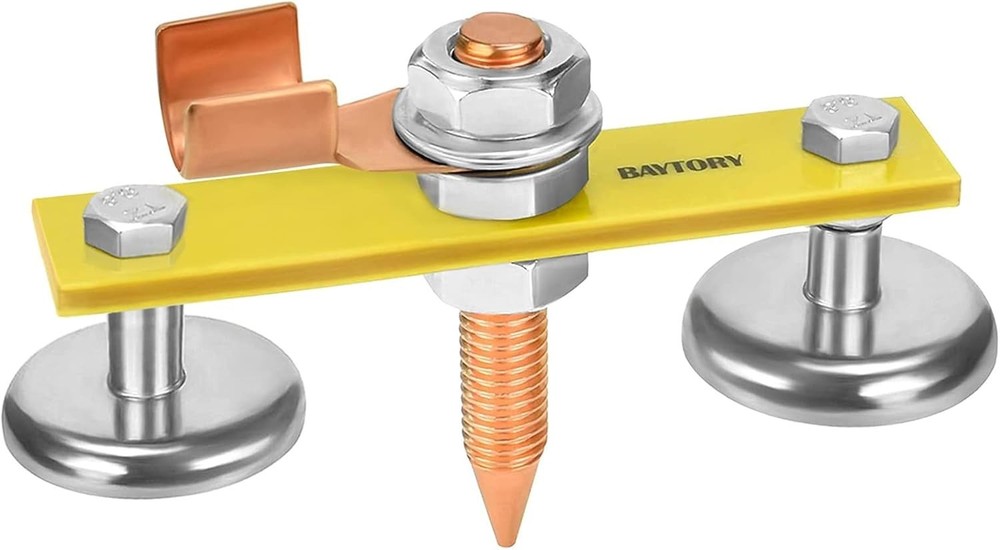 Compact Double Welding Magnet Ground Clamp - Strong Stability & Convenience