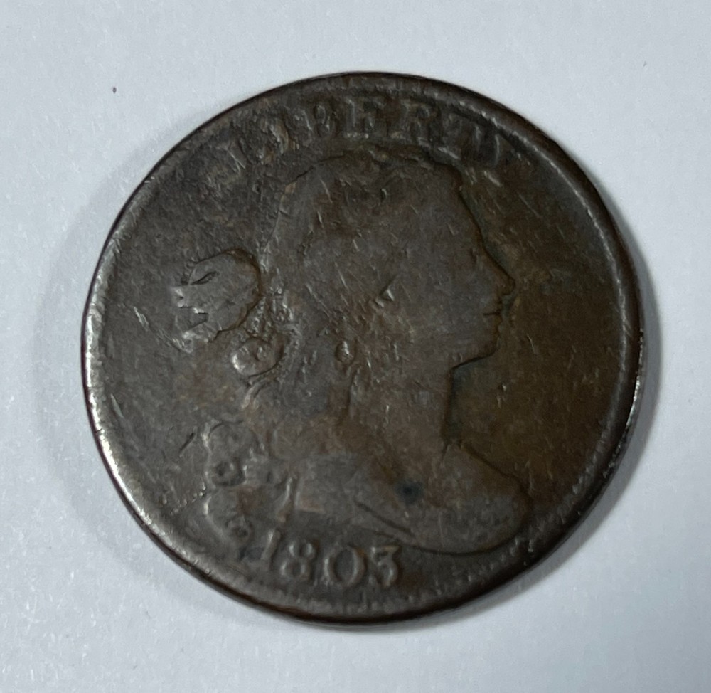 1803 Large 1C (#21162) Fine lite issues