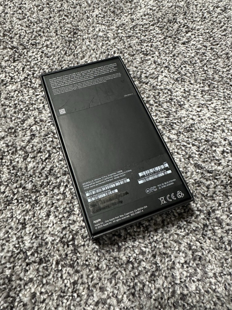 Apple iPhone 12 Pro, Graphite Empty Box NO PHONE OR CORD