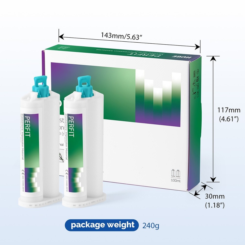 Dental Elastomeric Impression Material Fast/Normal Set Type 1/2/3 Dispenser-Mix
