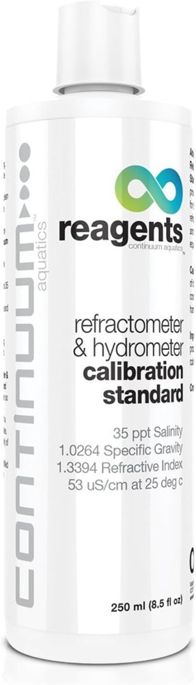 Continuum Reagents Refractometer and Hydrometer Calibration Standard – Seawat...