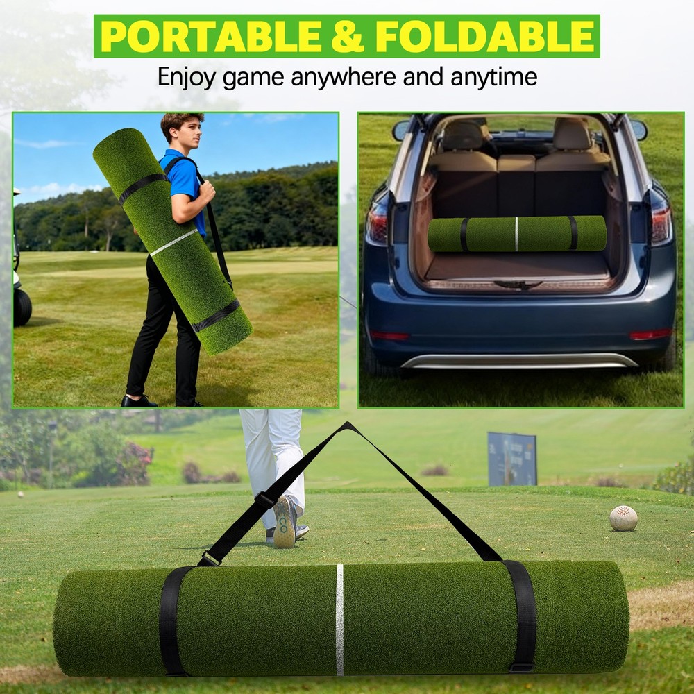 5 x 4' Artificial Indoors Outdoors Golf Training Mat Golf Hitting Mat