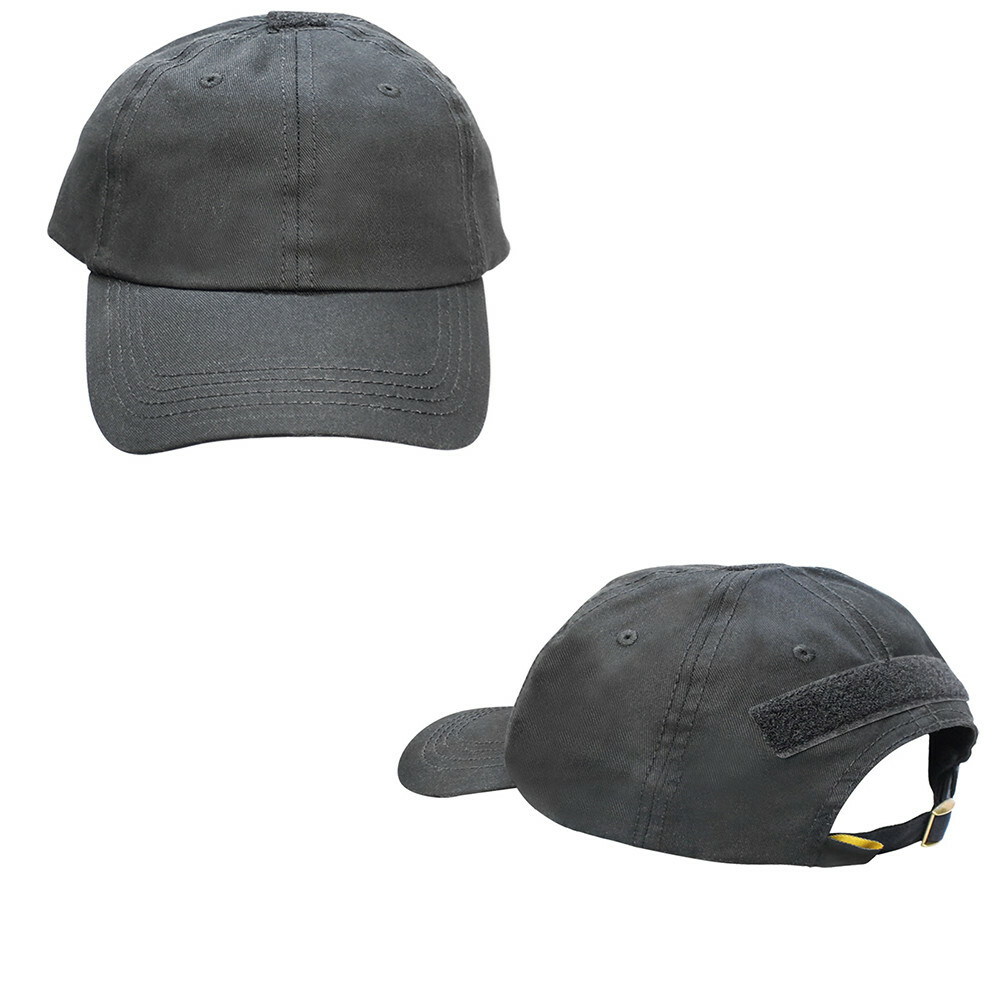 Hat BLACK Tactical Team Cap Military Special Swat Operator Back Strap
