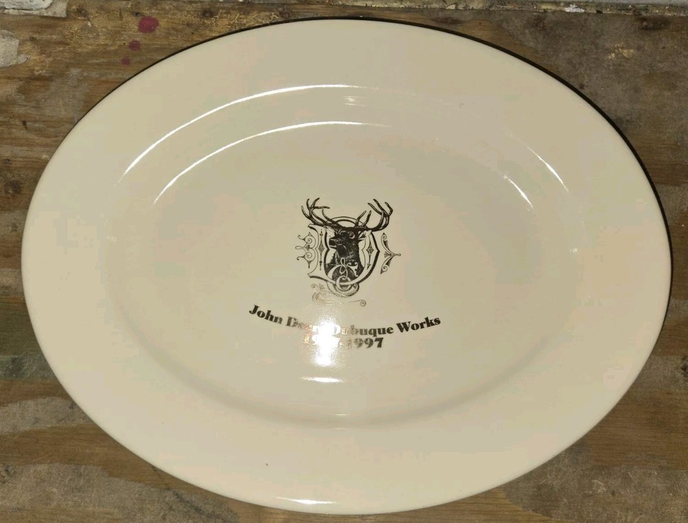 John Deere Commemorative platter Dubuque works