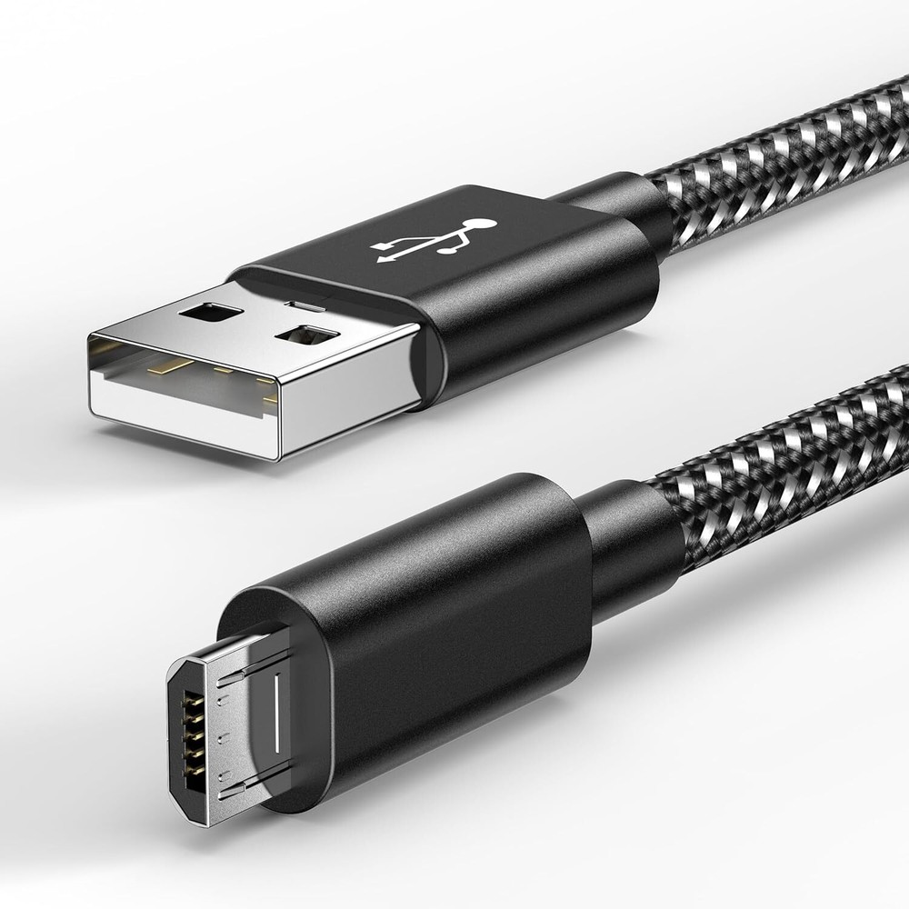 Micro USB Fast Charger Cable Braided Long Data Cord For Samsung Android PS4 Lot