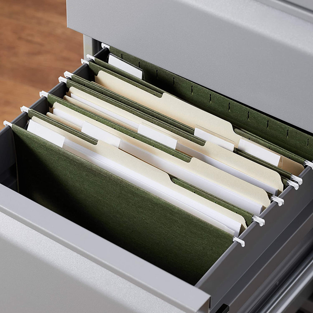 Hanging Organizer File Folders for Efficient Filing, Sturdy, Adjustable Tabs,...