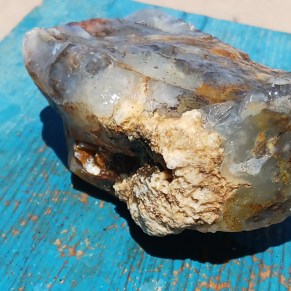 Blue Agate Potential For Slabbage And Cabbage Is Prevalent