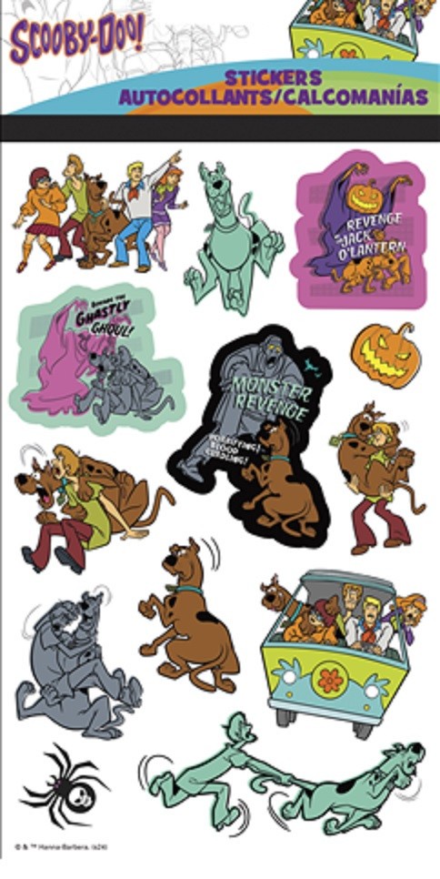 Scooby-Doo!-Sticker Sheet Set-27 Stickers_Double-Sided_Licensed New