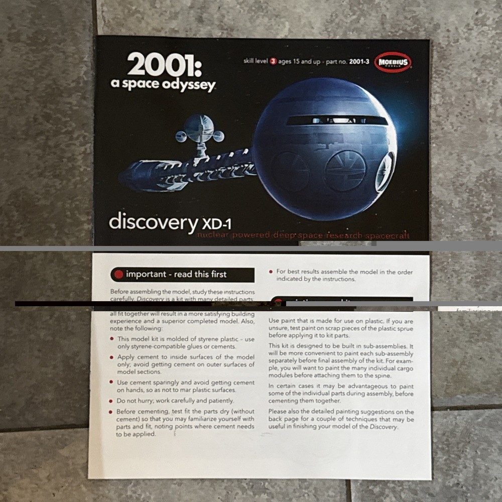 Moebius Models MOE2001-3 2001: A Space Odyssey Kit