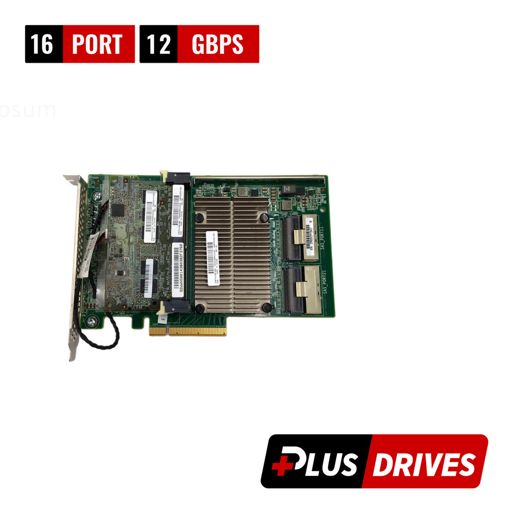 12 Gb/s SAS 3 RAID controller PCIe3 x8 w/ Cache 4GB module + Cables & BBU
