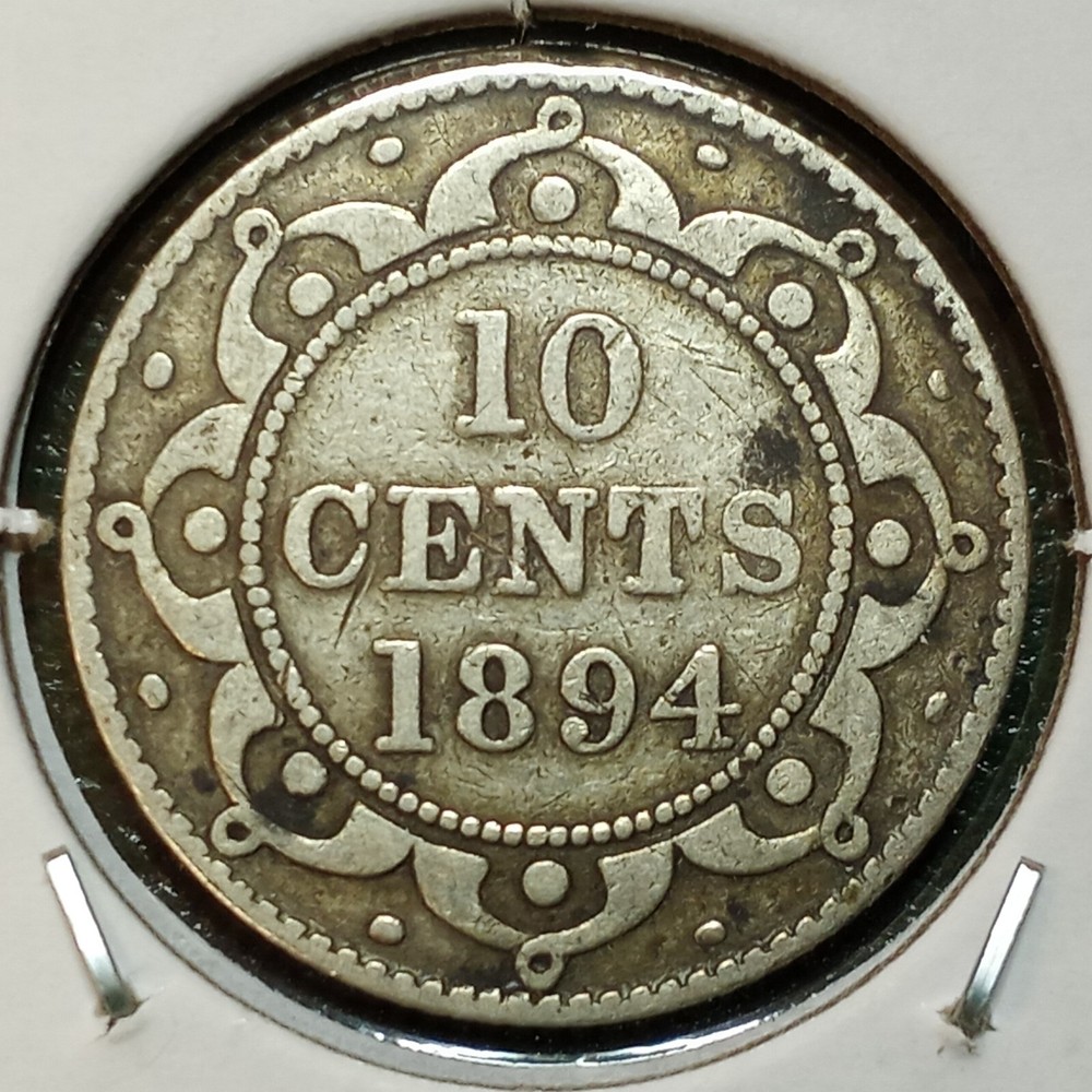 1894 Newfoundland (Canada) 10 Cents - Better Grade