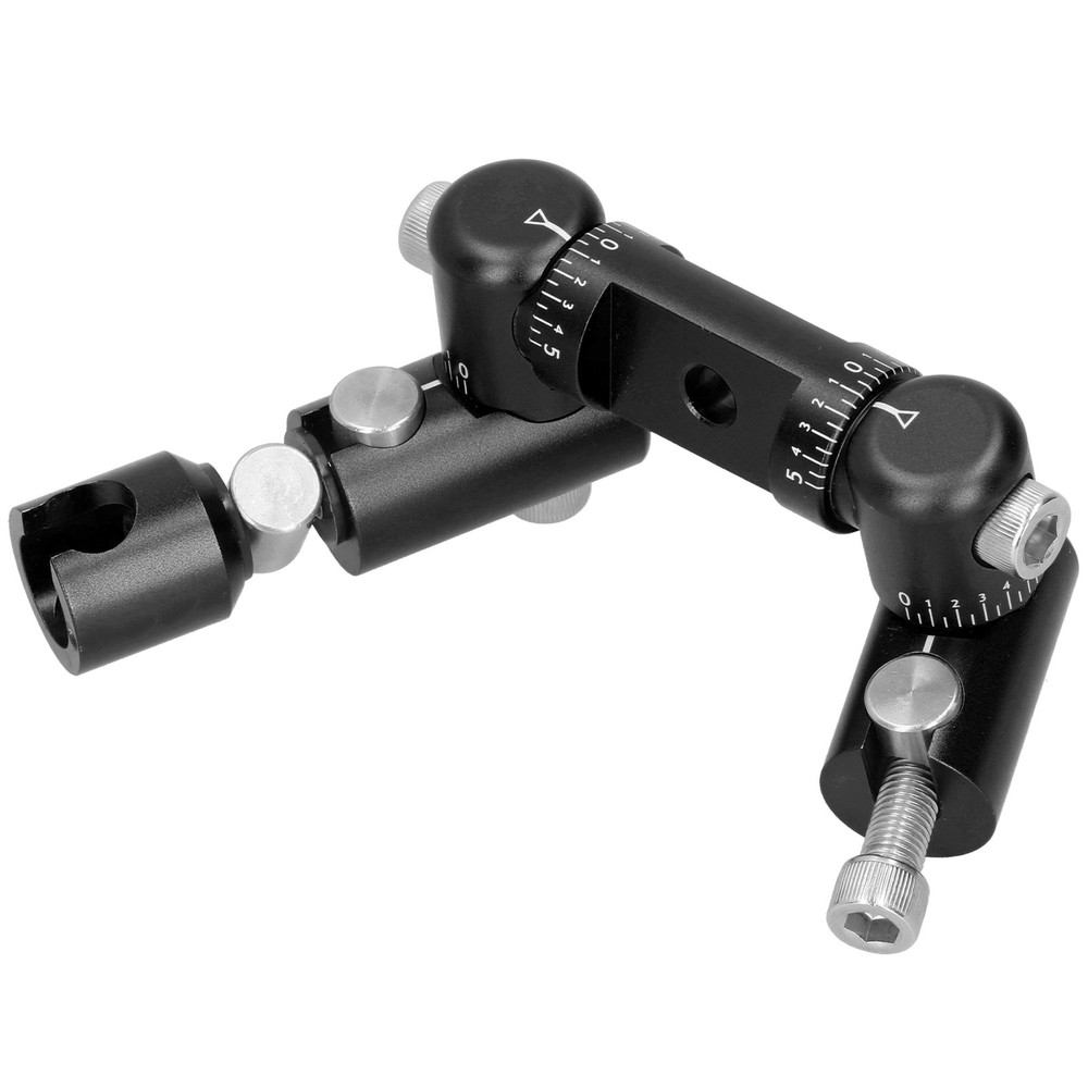 (Black)Double Side V Bar Archery Rod Stabilizer Adjustable Quick Disconnect ZK