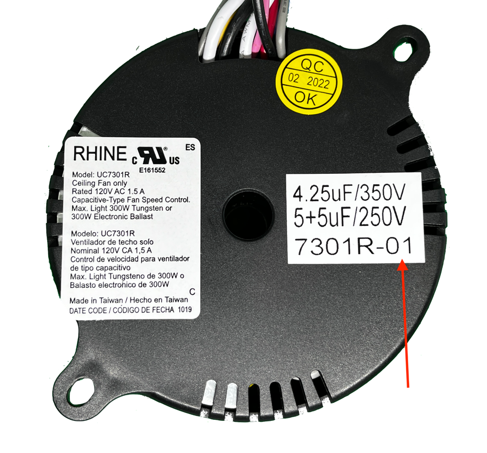 7301R-01 Ceiling Fan Receiver UC7301R