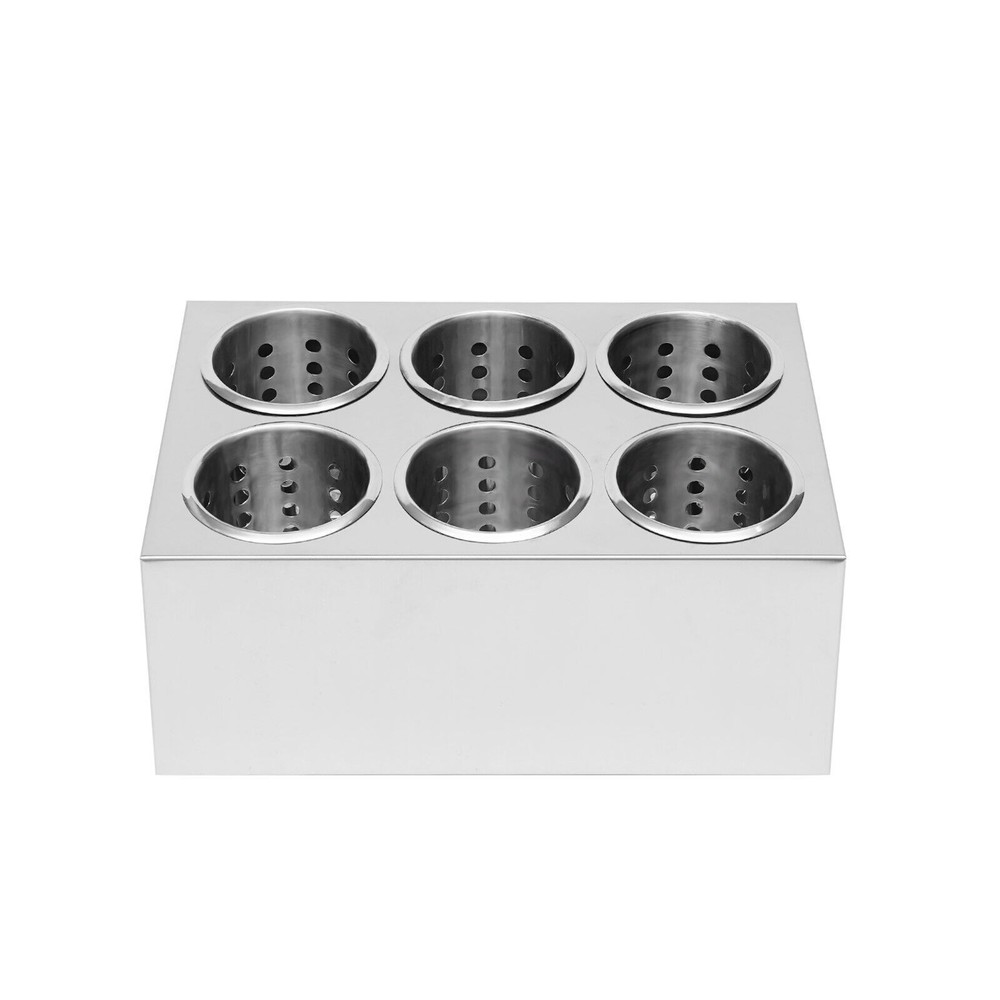 Stainless Steel Kitchen Utensil Holder Container Flatware Caddy Organizer Tool
