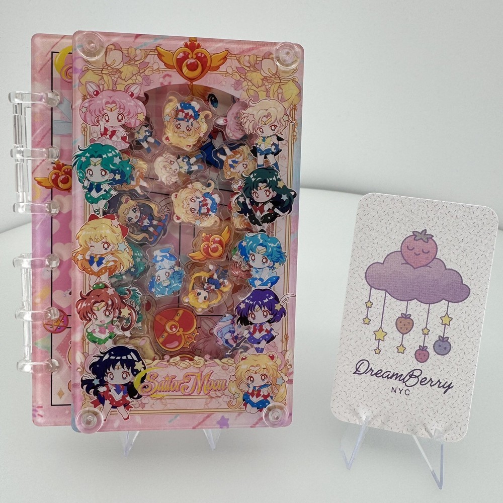 New Sailor Moon Chibi Acrylic Shaker Mini Notebook (A7 size- Small)