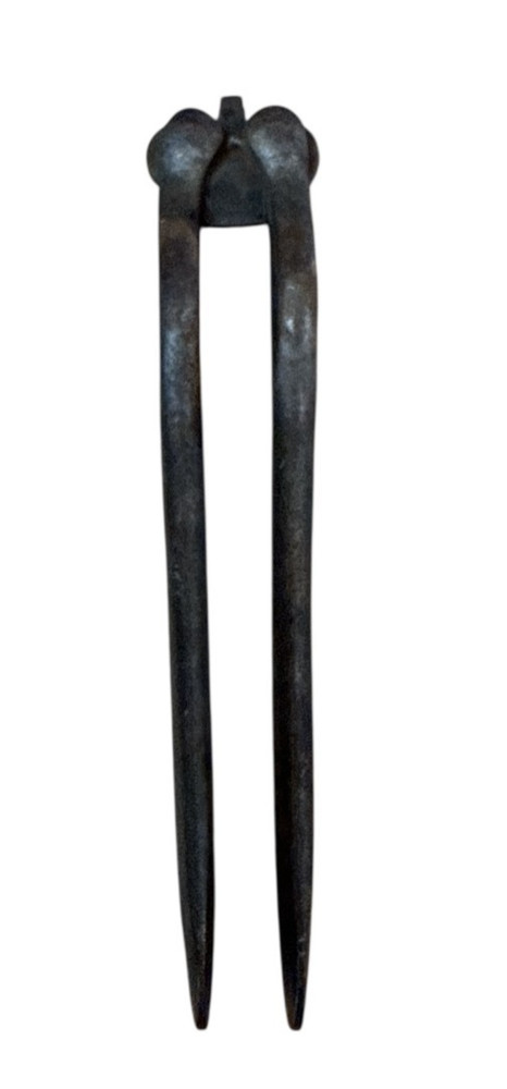 Antique Double Hinge Reversible Cast Iron Nutcracker 5" Long