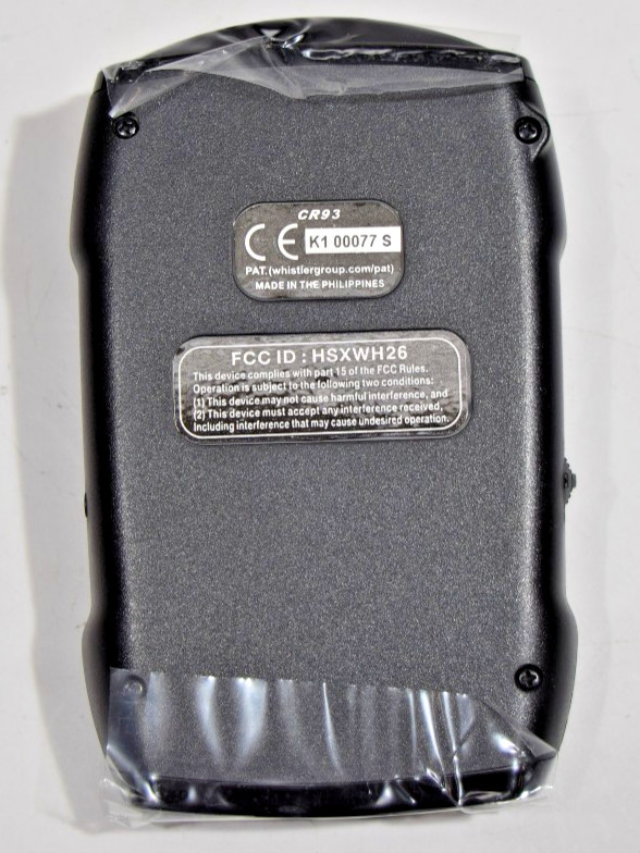 Whistler CR93 Radar Detector OPEN BOX