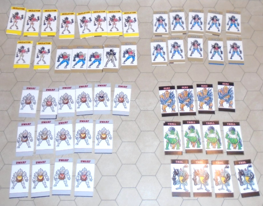 Blood Bowl 1st Edition Team Player Counters Lot OOP