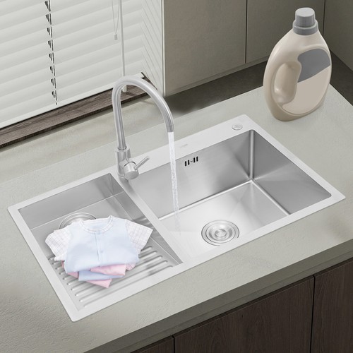 Double Bowl Laundry Utility Sink Rectangular Sink Laundry Sink Stainless Steel