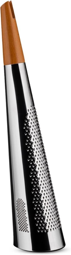 Elegant Silver Cheese & Nutmeg Grater - Richard Sapper's Innovative Kitchen Tool