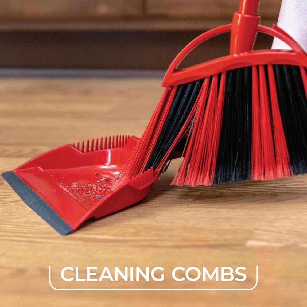 Innovative One Sweep Broom & Dustpan Set for Quick and Efficient Cleaning