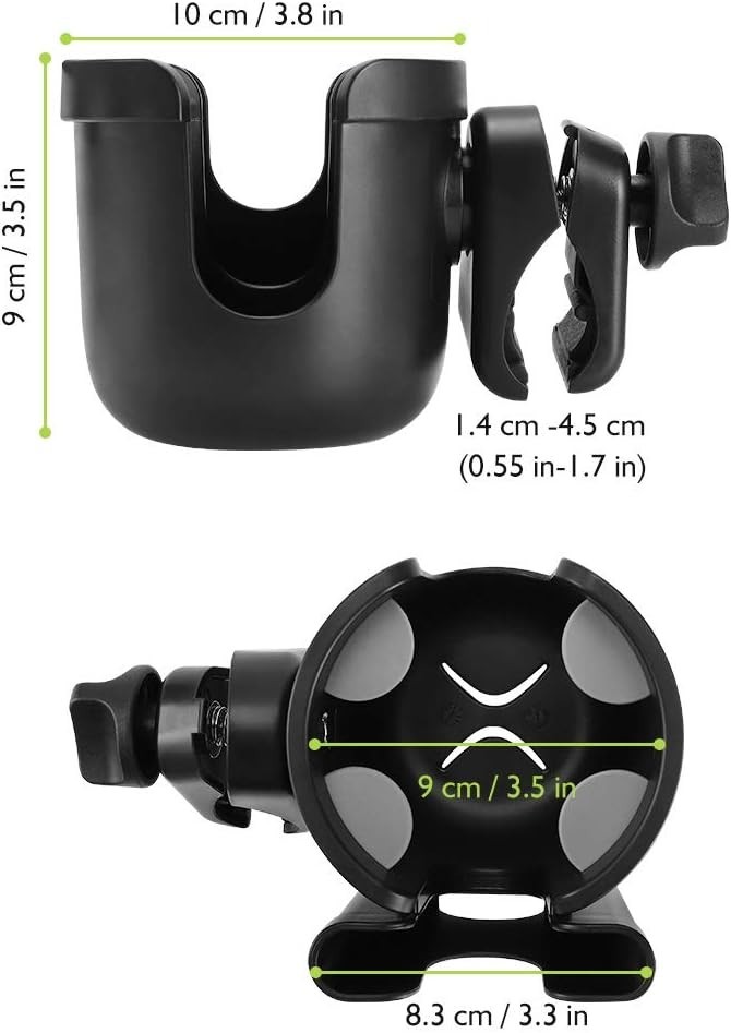 Compact Stroller Cup Holder with Phone Support - Versatile and Lightweight