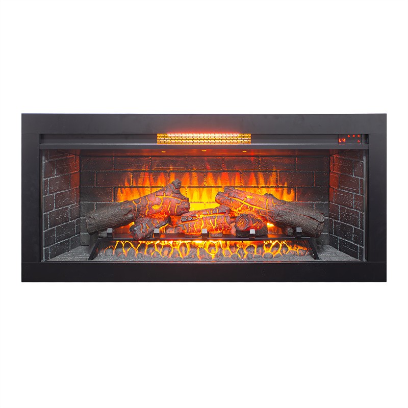 42" Insert Infrared Electric Fireplace with Removable Trim Kit and Touch Panel