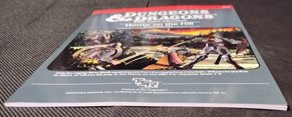HORROR ON THE HILL BASIC D&D MODULE B5 - Reprint Dungeons & Dragons TSR