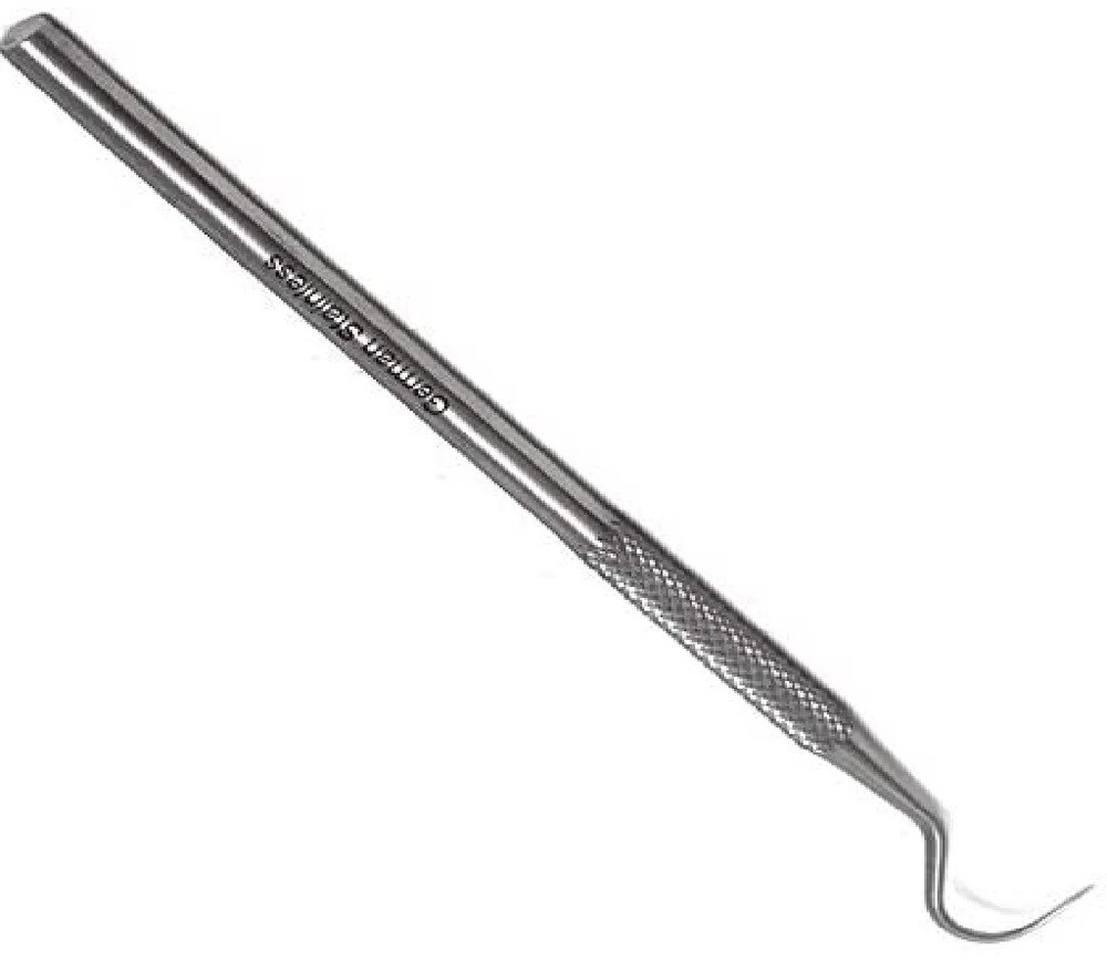 Single Ended Micro Fine Point Half Rounded Semi Circle Probe #23,Stainless Steel