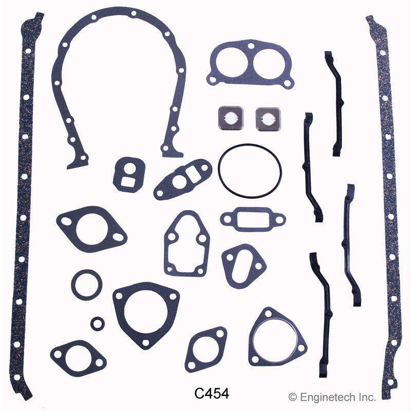 Enginetech Engine Gasket Set C454; Rebuilder P.E.R for 1965-90 Chevy 396-454 BBC