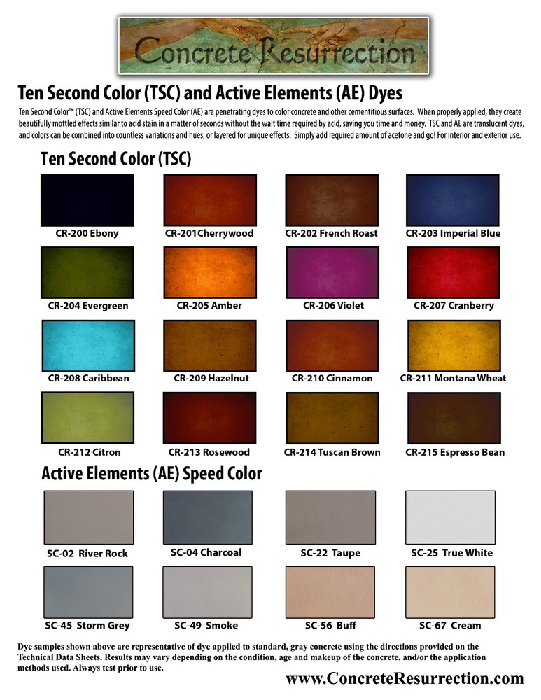 Fast Drying Concrete Stain-Professional-Easy to Use 100-150sq ft Buff