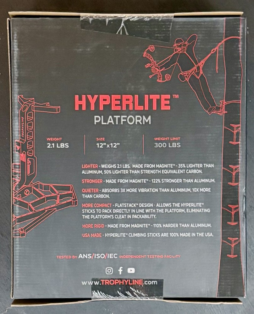 TrophyLine Hyperlite Platform Saddle Hunting Platform New