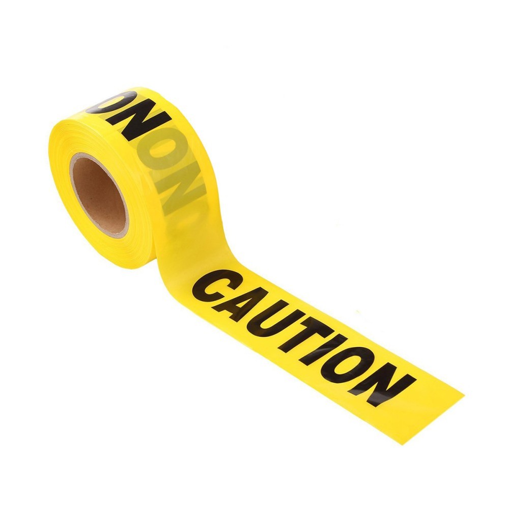 100 M Hazard Warning Tape Construction Caution Do Not Enter Adhesive