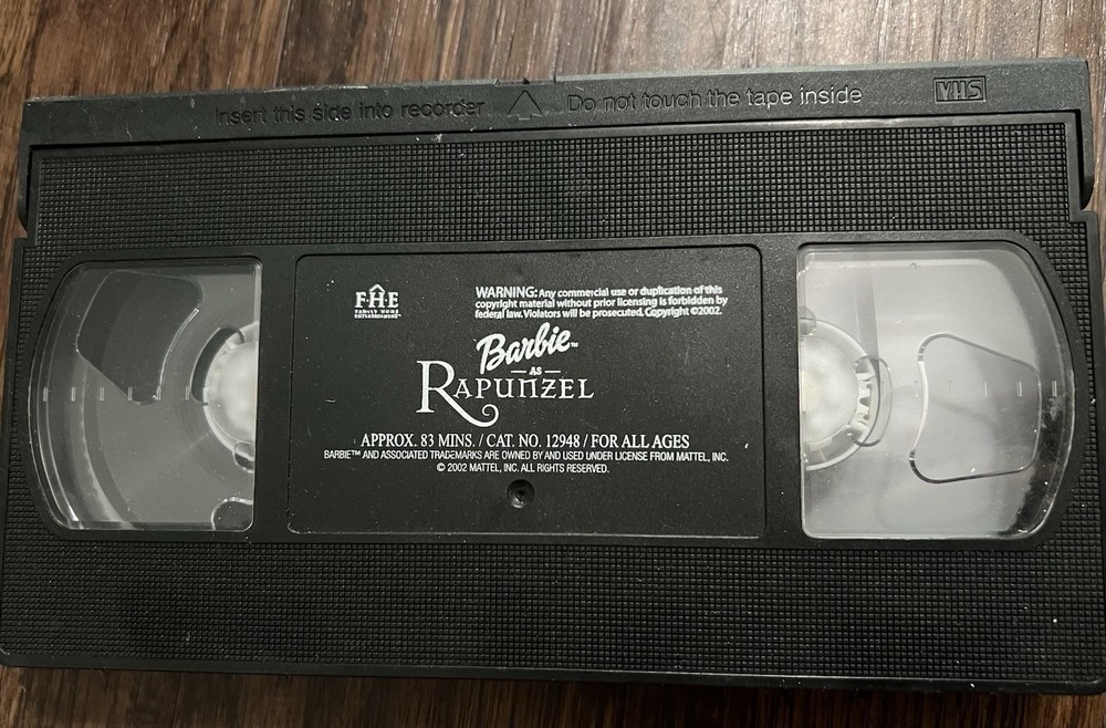 Barbie as Rapunzel (VHS, 2002)
