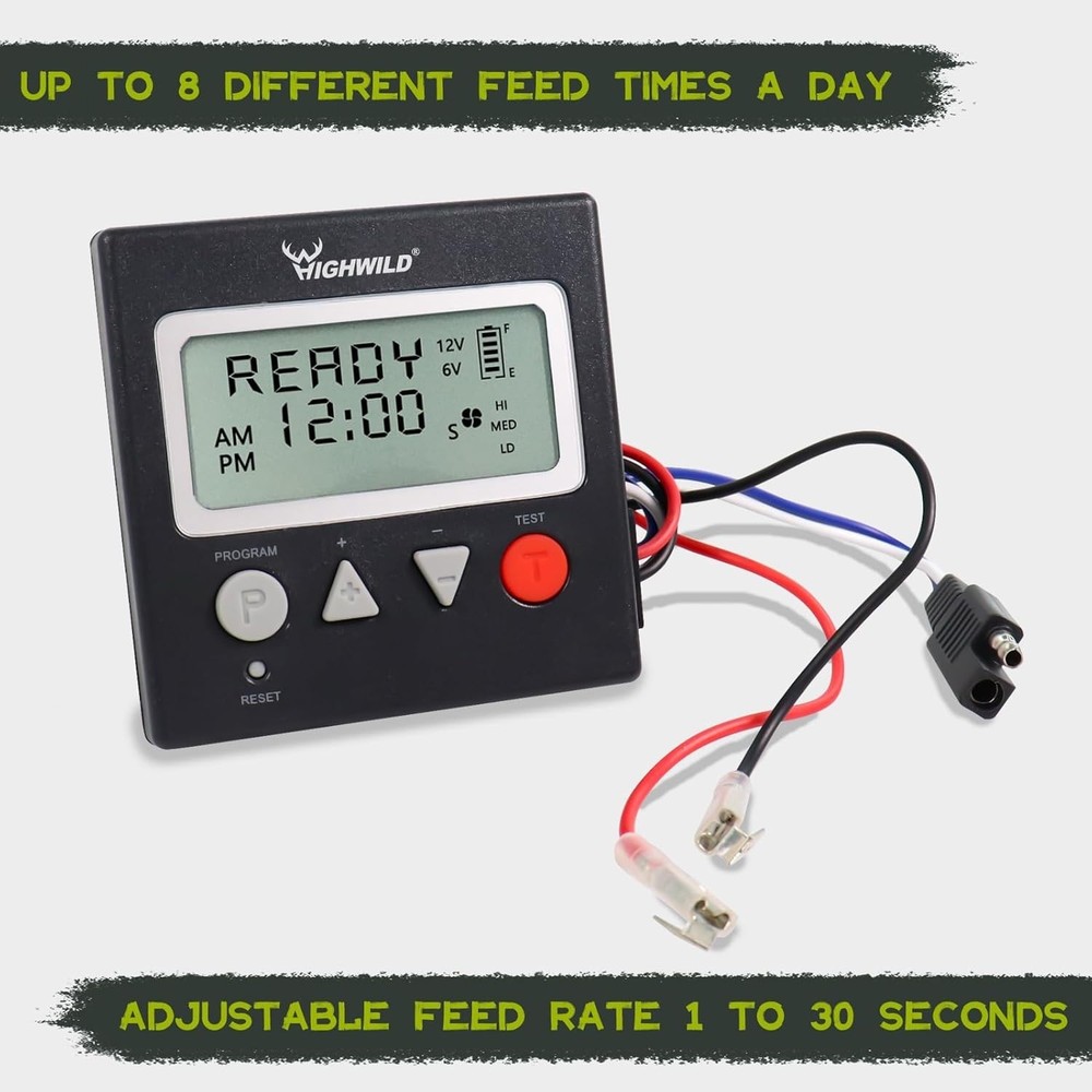 12V Digital Power Control Unit Compatible with Most Deer Feeder Motor Setups