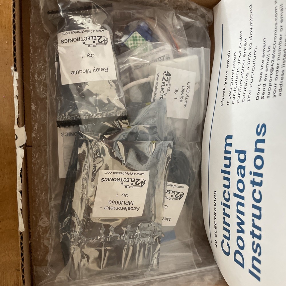 Open Box 42 Electronics Intro To Robotics Programing Raspberry Pie Level A B C D