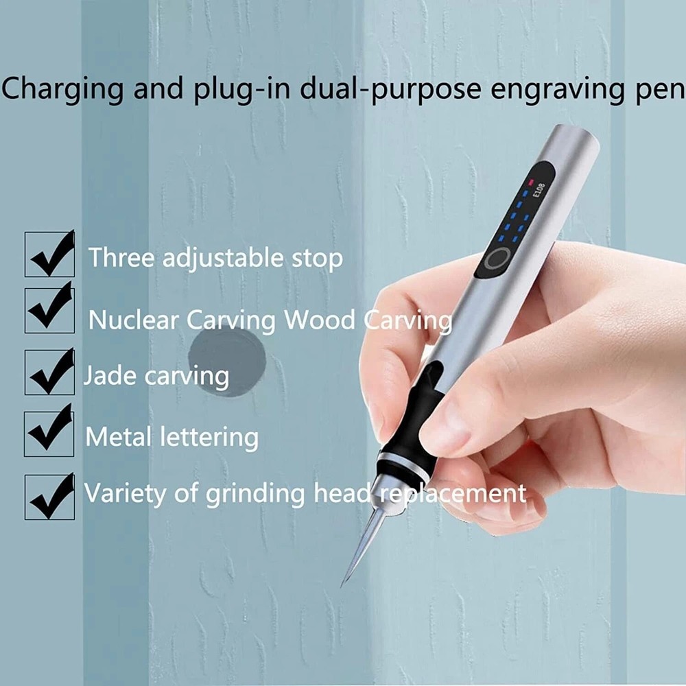 Cordless Electric Mini Drill Grinder Engraving Pen Variable Speed Rotary Tool