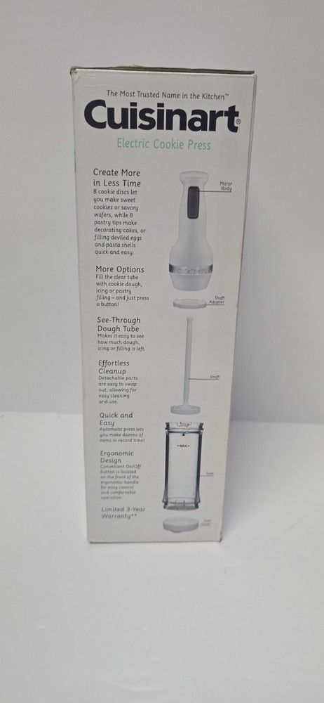 COMPLETE Cuisinart CCP-20 Cookie Press - White