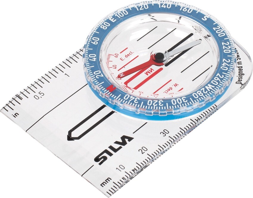 Silva Starter 1-2-3 Compass Turnable Housing Declination Lanyard Waterproof