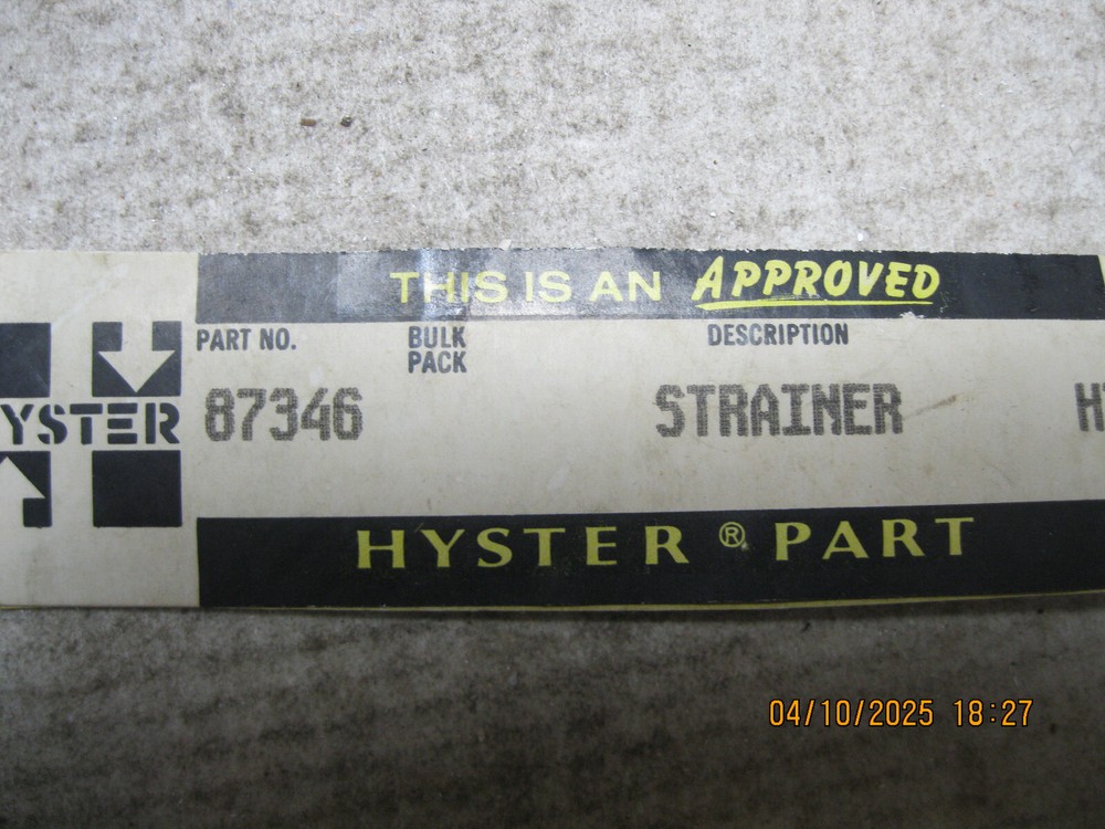 Hyster Hydraulic Strainer Element 87346 (no box)