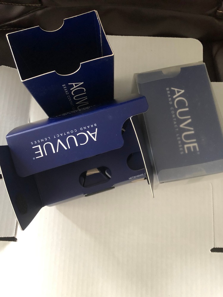 Acuvue Google Cardboard VR Glasses x2