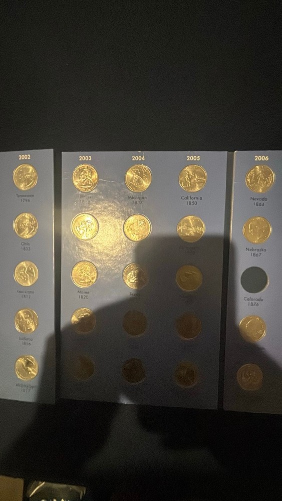 50 State Commemorative Quarters Collection Folder Set