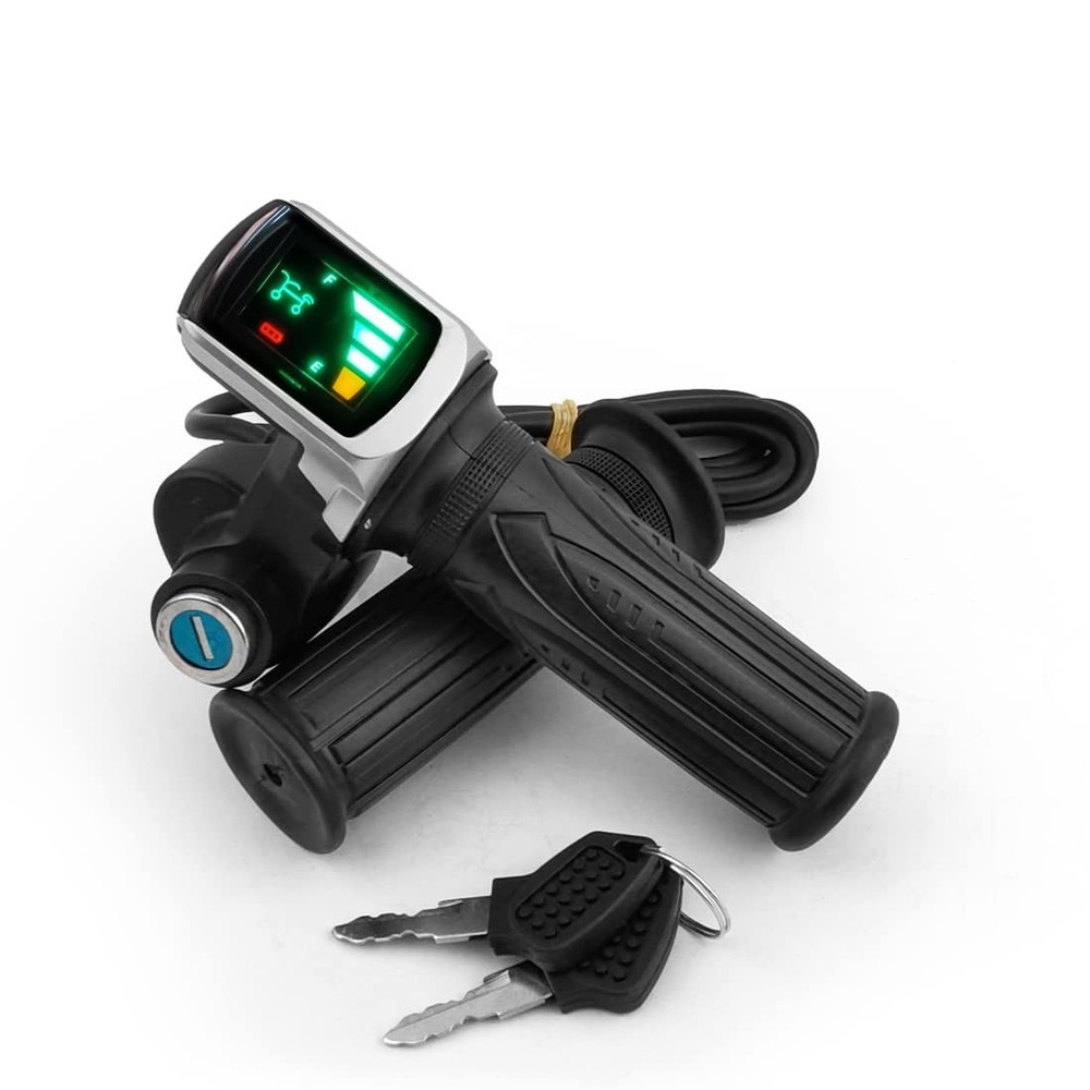 Bike Throttle Grip with Key Switch Indicator | Speed Accelerator for Scooters