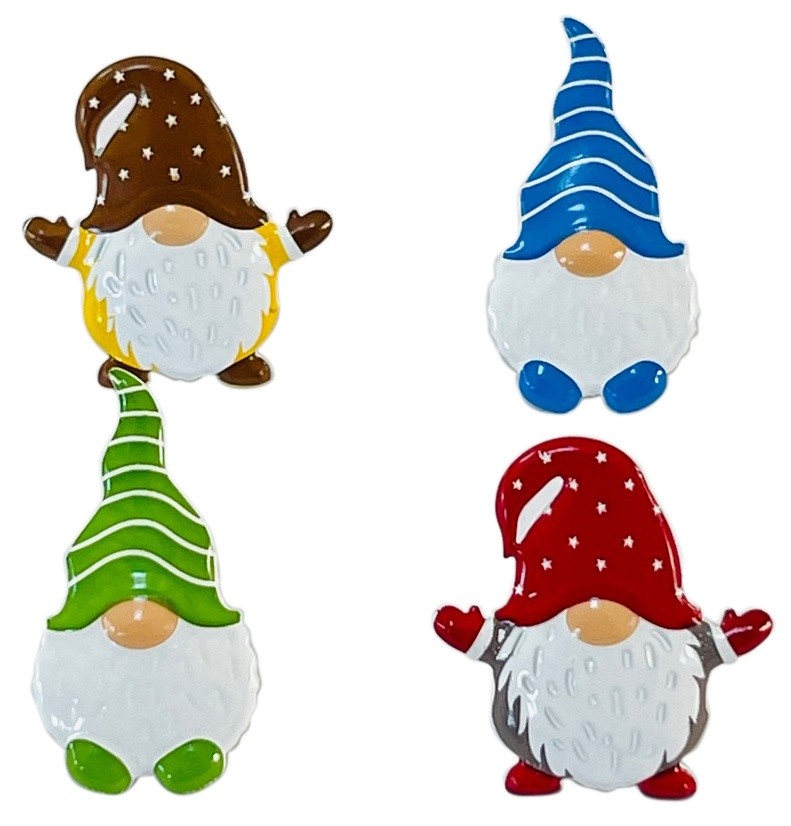 Eyelet Outlet Shape Brads 12/Pkg-Gnome 2