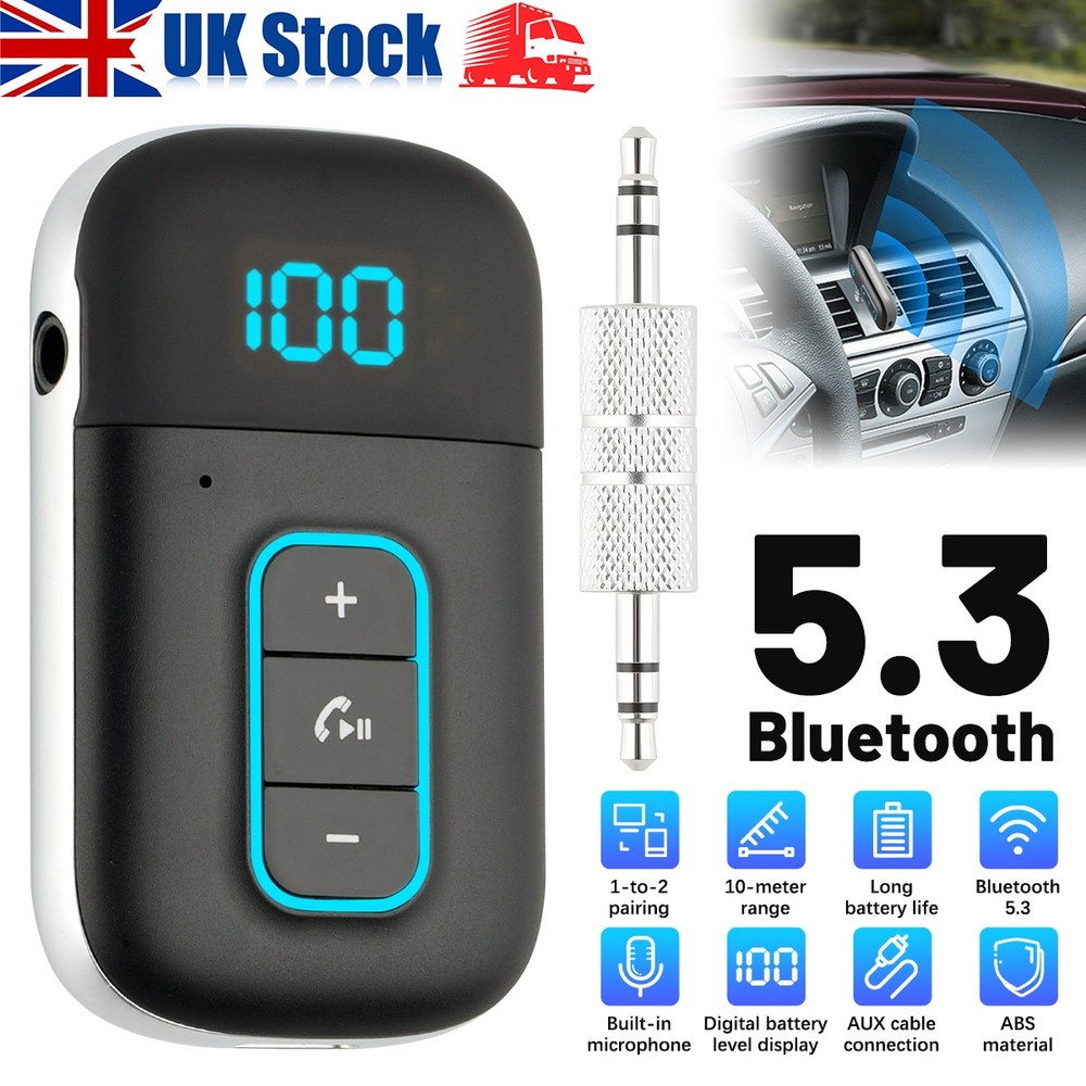 Bluetooth 5.3 Receiver Wireless Audio HiFi Music Adapter 3.5mm Jack AUX RCA