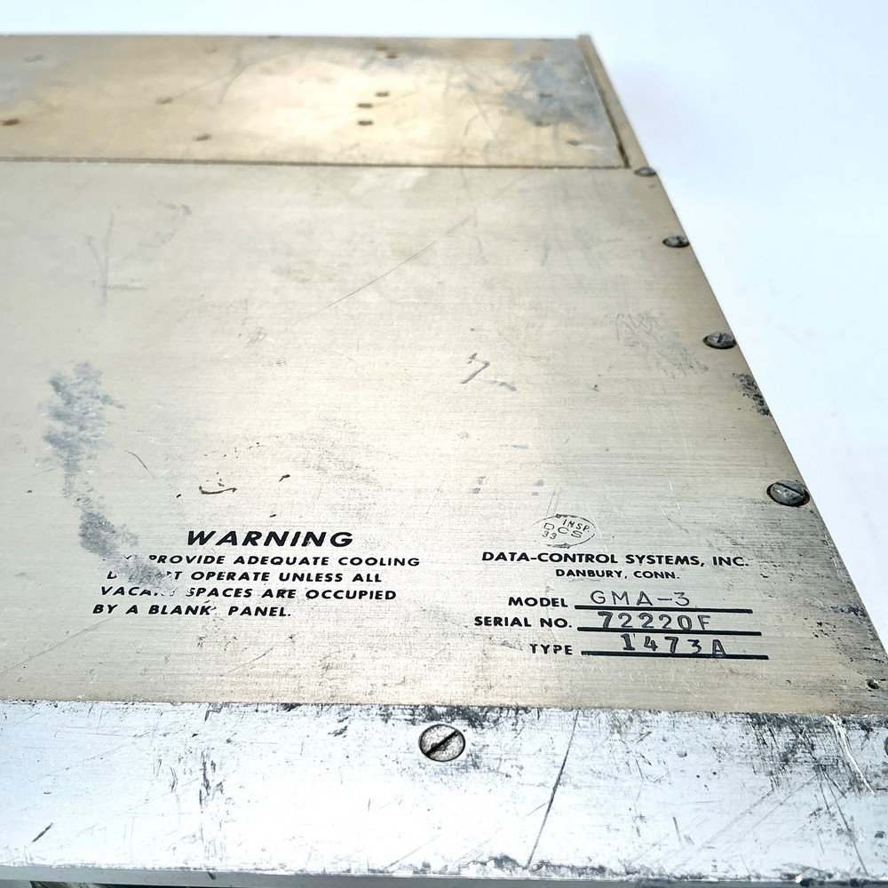 Data Control Systems DCS GMA-3 Telemetry Discriminator Chassis w/ 7 Modules GFD5