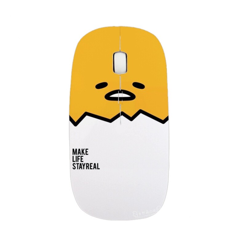 Cartoon Gudetama Wireless Optical Mouse DIY Pattern Printing Mouse for PC Laptop