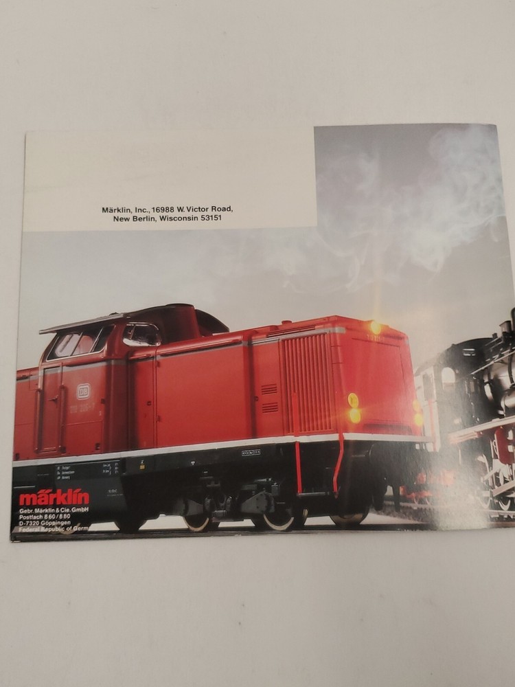MARKLIN I 1985/86 E CATALOG THE LARGE RAILROAD