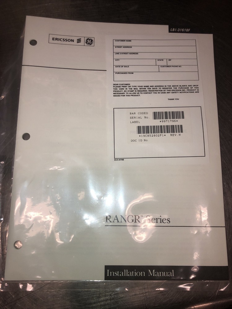 New Old Stock GE Mobile Communication Rangr transceiver