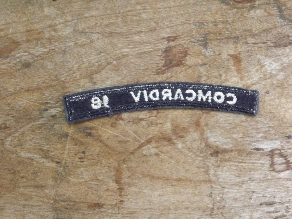 Navy COMCARDIV 18 Tab - INV# C1499
